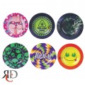 ASSORTED 5.4in TIN ASHTRAY - 24CT/ DISPLAY